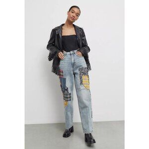 Urban Outfitters | BDG High-Waisted Patchwork Baggy Jeans